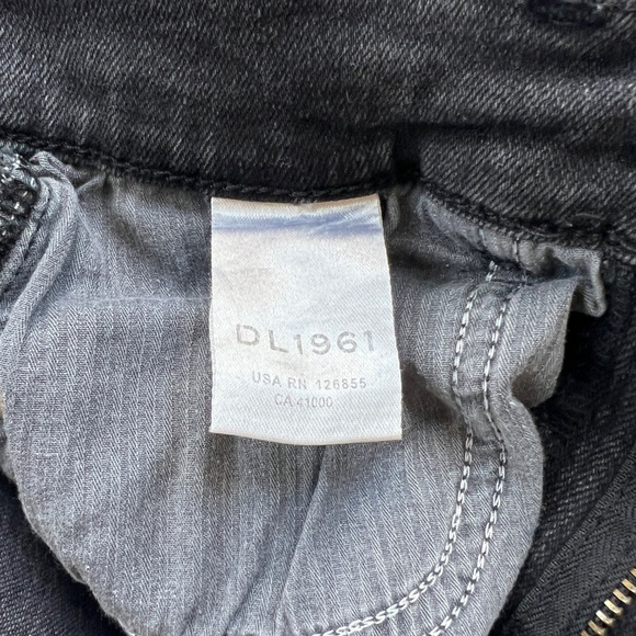 DL1961 "Farrow Skinny" High Rise Intasculpt Ankle Black Jeans - Size - 25 - Picture 11 of 13